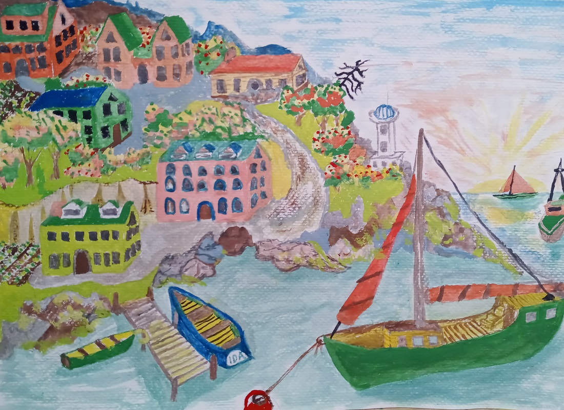 Morning in an Ocean Village